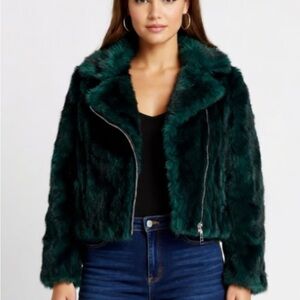BELLE VERE Forest Green Teddy Jacket